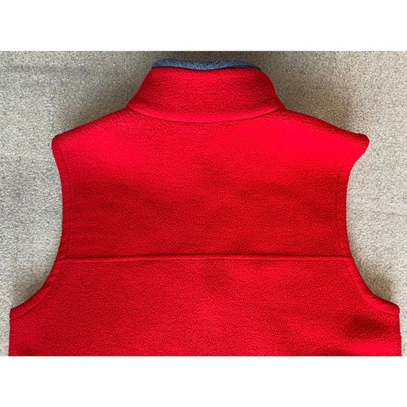 SOLD Vintage 90’s Fleece Vest High-Pile Red Size Large Extra Large Kelly Sport - Picture 5 of 9
